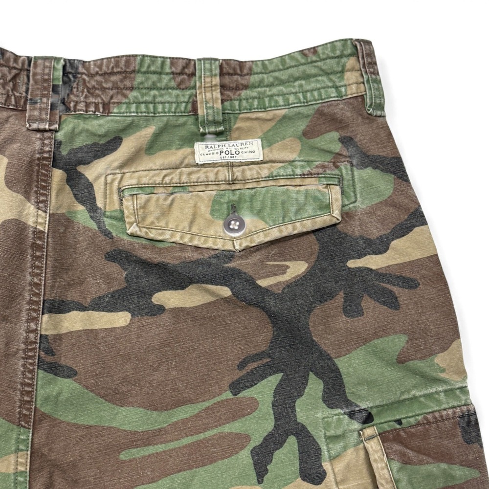 Polo‎ Ralph Lauren Mens 42 Camouflage Cargo Shorts Classic Fit Cotton Military - Picture 8 of 8